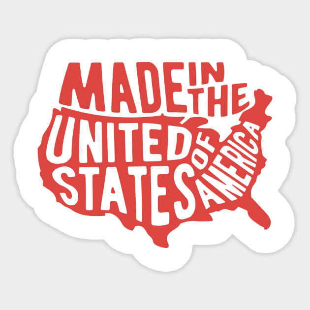 Made in the United States Sticker by BlindVibes